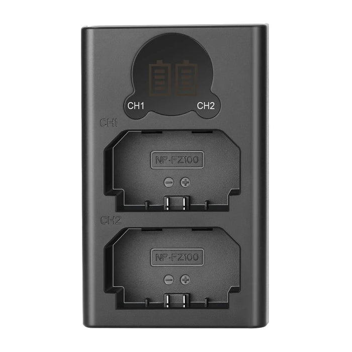 NEEWER DL-FZ100 Dual Battery Charger for NP-FZ100-S Batteries