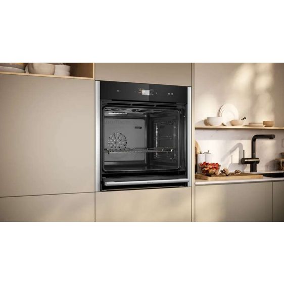 Built-in steam oven NEFF B64FS31N0, N 90, 71 l, Slide&Hide