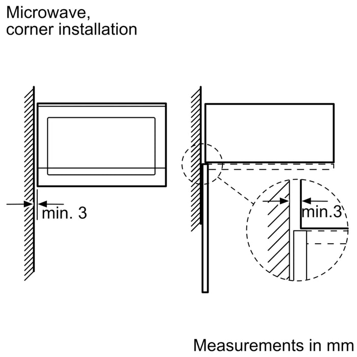 Built-in microwave NEFF HLAWD53N1F, N 50, 25 l, Easy Clean