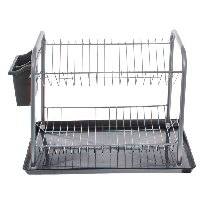 2-TIER DISH DRYER WITH STAINLESS STEEL CUTLERY BASKET NEGO