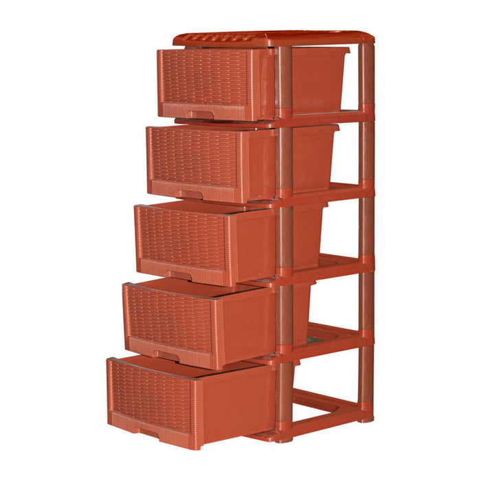 PLASTIC CABINET ELI 5 LEVELS 40X38X102 CM NEGO