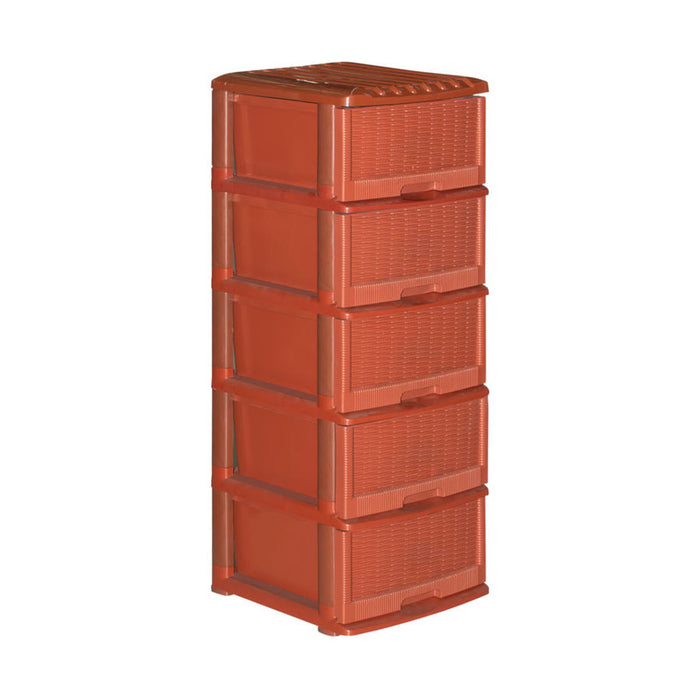 PLASTIC CABINET ELI 5 LEVELS 40X38X102 CM NEGO