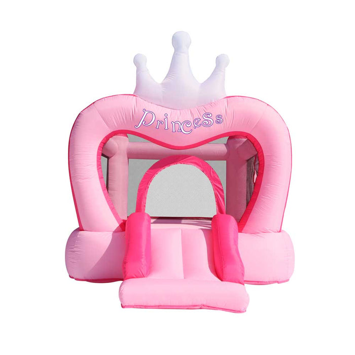Надуваем батут с пързалка и помпа Happy Hop - Princess, 285 x 210 x 220 cm
