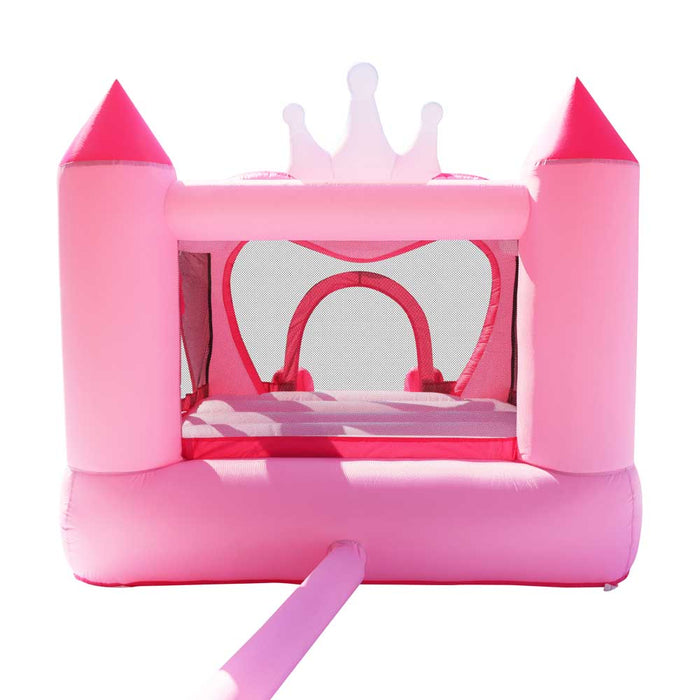 Надуваем батут с пързалка и помпа Happy Hop - Princess, 285 x 210 x 220 cm