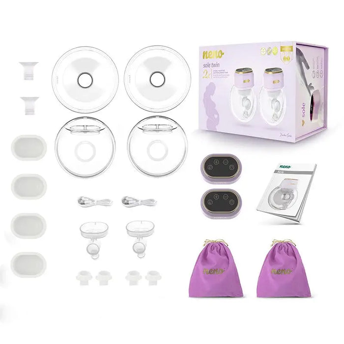 Neno Sole Twin - three-phase cordless premium electronic breast pump - Breast pumpsDIK-LAK<<<FeedingDIK<<<ActionPL