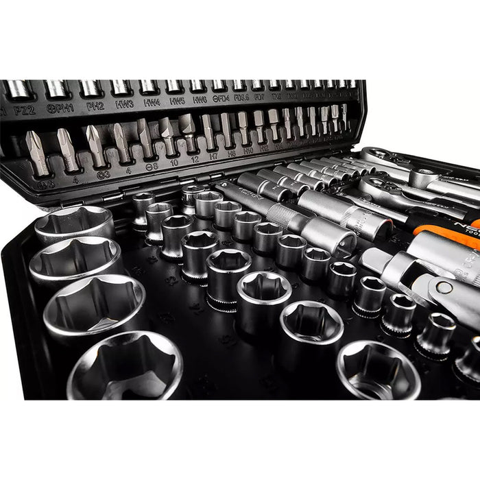 TOOL SET 110 PIECES 1/2" AND 1/4" NEO 10-211