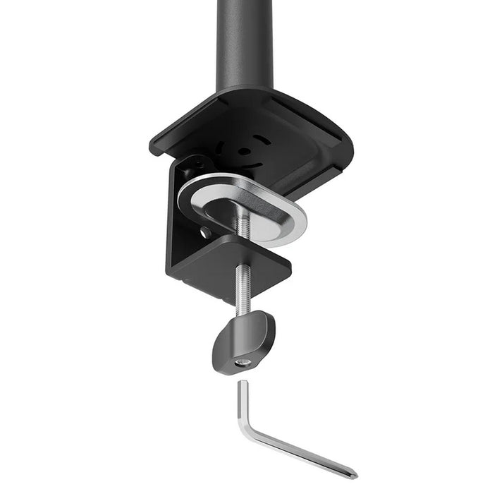 Neomounts Nero Triple Flat Screen Desk Mount (phone holder+Quick-fix clamp/grommet)