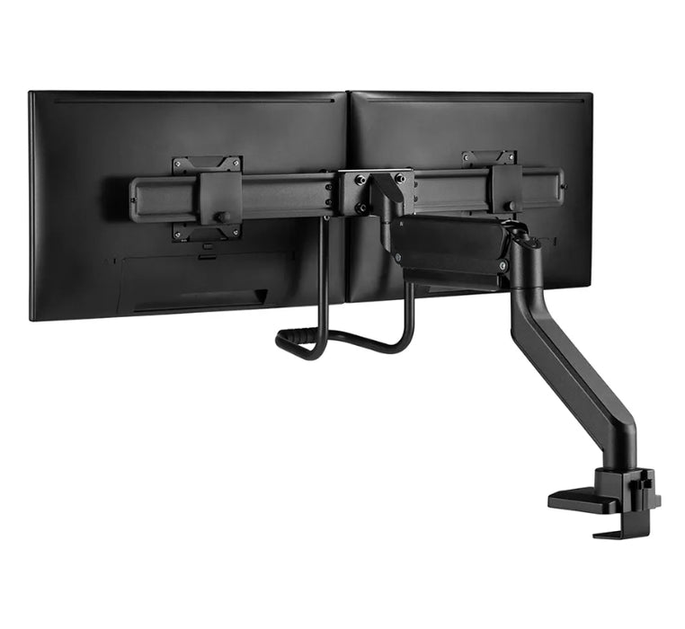 Neomounts Screen Desk Mount 2 screens (topfix clamp & grommet) for 2 Monitor Screens, Black
