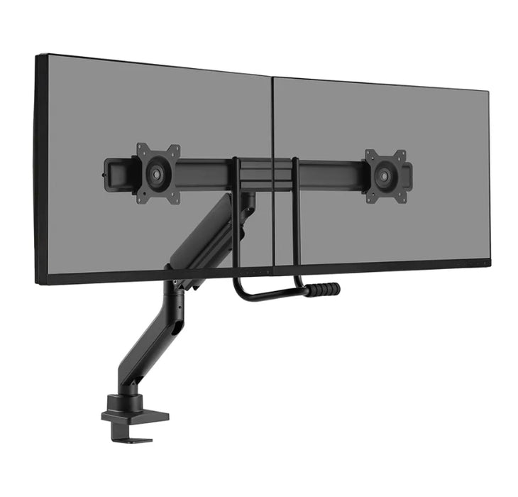 Neomounts Screen Desk Mount 2 screens (topfix clamp & grommet) for 2 Monitor Screens, Black