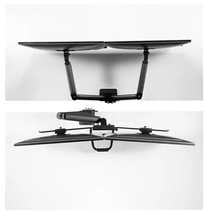 Neomounts Screen Desk Mount 2 screens (topfix clamp & grommet) for 2 Monitor Screens, Black
