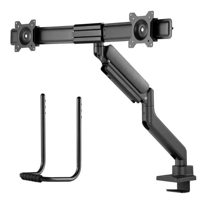 Neomounts Screen Desk Mount 2 screens (topfix clamp & grommet) for 2 Monitor Screens, Black