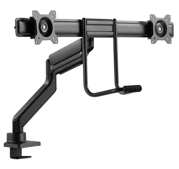Neomounts Screen Desk Mount 2 screens (topfix clamp & grommet) for 2 Monitor Screens, Black