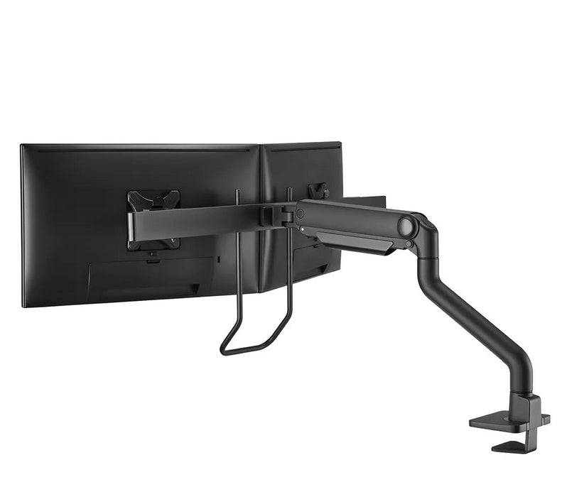 Neomounts Next One Desk Mount, double display crossbar (topfix clamp/grommet)