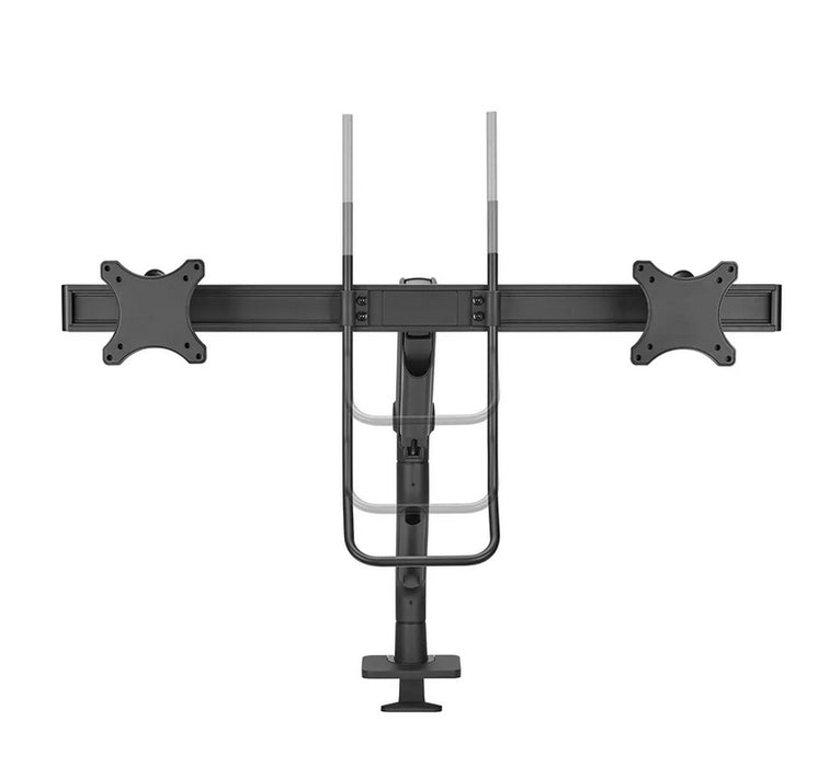Neomounts Next One Desk Mount, double display crossbar (topfix clamp/grommet)