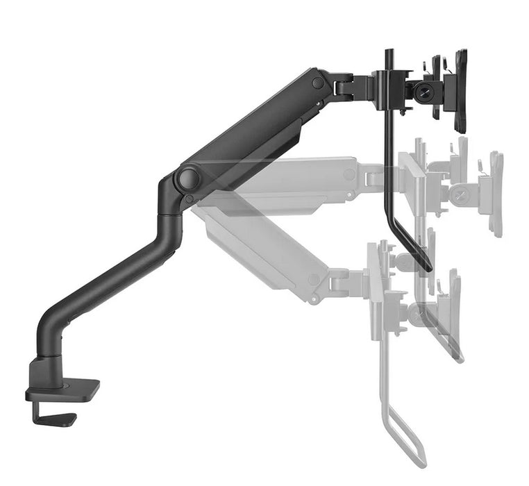 Neomounts Next One Desk Mount, double display crossbar (topfix clamp/grommet)