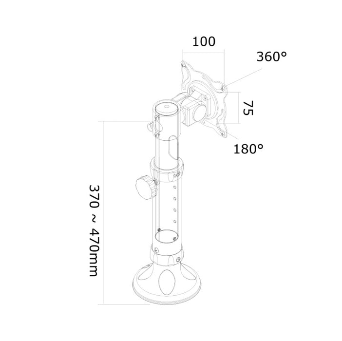 Neomounts Flat Screen Desk Mount (grommet)