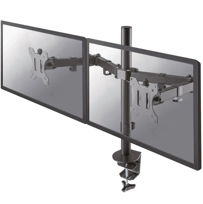 Neomounts Flat Screen Desk Mount (clamp/grommet) for 2 screens, 10"-32"