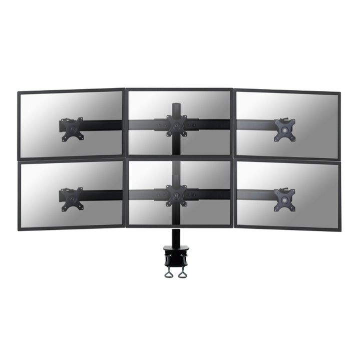 Neomounts Flat Screen Desk Mount (clamp) for 6 Monitor Screens