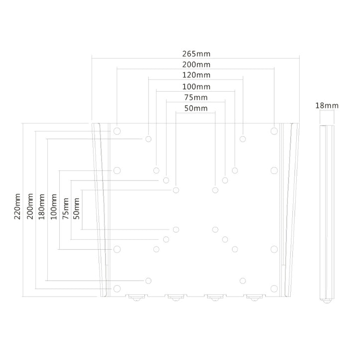 Neomounts Flat Screen Wall Mount (fixed, ultrathin)