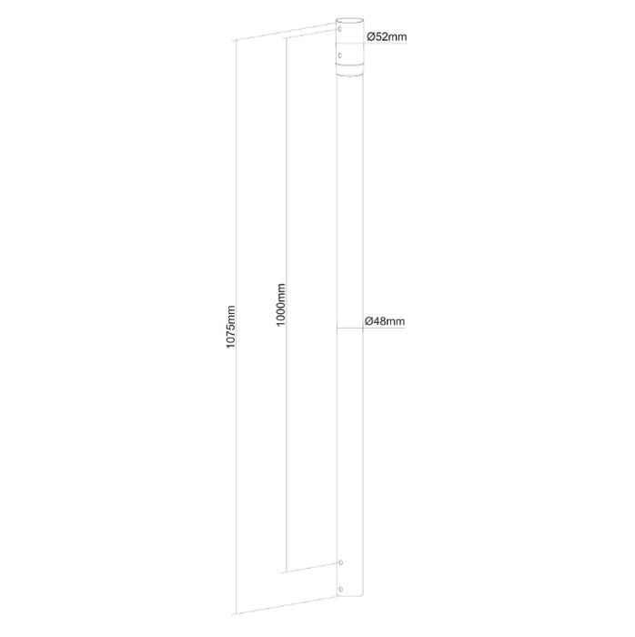 Neomounts 100 cm extension pole for FPMA-C340BLACK