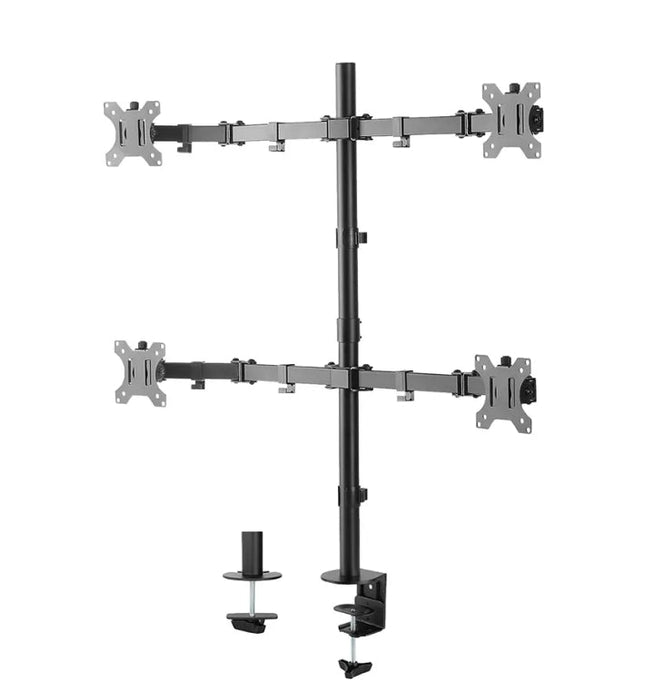 Neomounts Flat Screen Desk Mount (clamp/grommet) for 4 Screens - Стойки за бюро<<<NEOMOUNTS BY NEWSTAR