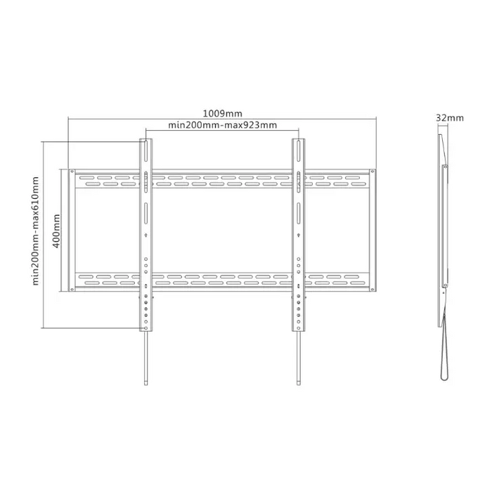Neomounts Flat Screen Wall Mount - ideal for Large Format Displays (fixed) - 125KG - Стойки за стена<<<NEOMOUNTS