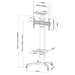 Neomounts Mobile Flat Screen Floor Stand (height: 155-170 cm) - Колички и поставки за екрани на под<<<NEOMOUNTS