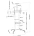 Neomounts Mobile Floor Stand incl. AV- and cam shelf (height adjustable: 128.5-145 cm) - Колички и поставки за екрани