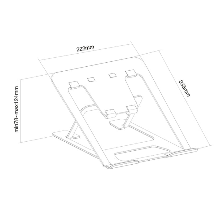 Neomounts Notebook Desk Stand (ergonomic) - Стойки за лаптопи<<<NEOMOUNTS BY NEWSTAR стойки<<<NEOMOUNTS
