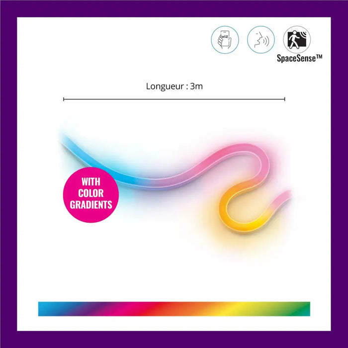 Neon strip Wiz 3 m White - Декорация и Осветление<<<Дом Градина<<<BigBuy&&&LED Осветление<<<Декорация и