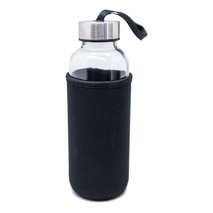 BOTTLE GLASS + UNSPRAYED 600 ML BLACK NERTHUS