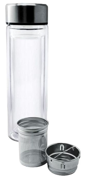 DOUBLE-WALLED GLASS BOTTLE INFUSER 350 ML VIN BOUQUET