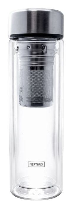 DOUBLE-WALLED GLASS BOTTLE INFUSER 350 ML VIN BOUQUET