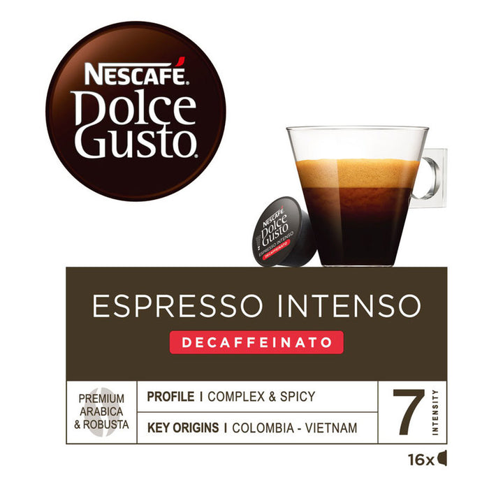 COFFEE CAPSULES NESCAFE DOLCE GUSTO INTENSO DECAF