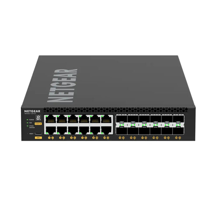 NETGEAR 24PT M4350-12X12F Managed Switch - Switch - CLI Managed<<<Мрежи<<<Мрежи и умен дом<<<ALSO&&&Компютър Мрежи и