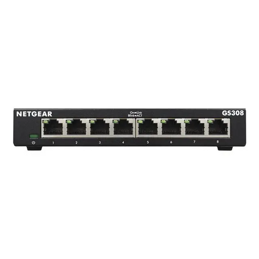 NETGEAR 8-port Gigabit Ethernet Unmanaged Switch GS308 - Комутатор - Неуправляеми<<<Мрежи<<<Мрежи и умен