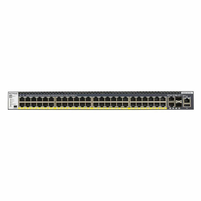 NETGEAR M4300-52G-PoE+ 550W PSU Stackable Managed Switch with 48x1G PoE+ + 4x10G incl. 2x10GBASE-T and 2xSFP+ Layer 3