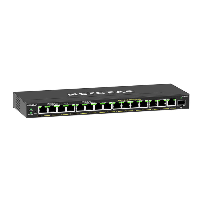 NETGEAR 16PT GE Plus Switch W/ POE+