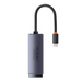 Network adapter Baseus Lite Series USB-C to RJ45 (grey) - Adapters connectors and converters<<<IT