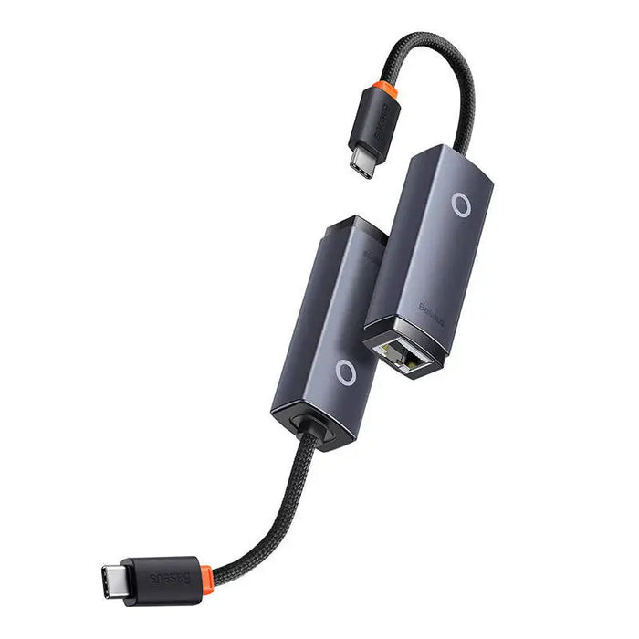 Network adapter Baseus Lite Series USB-C to RJ45 (grey) - Adapters connectors and converters<<<IT