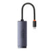 Network adapter Baseus Lite Series USB-C to RJ45 (grey) - Adapters connectors and converters<<<IT