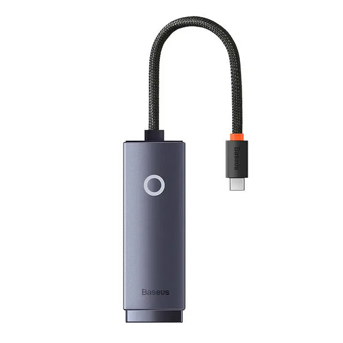 Network adapter Baseus Lite Series USB-C to RJ45 (grey) - Adapters connectors and converters<<<IT