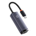 Network adapter Baseus Lite Series USB-C to RJ45 (grey) - Adapters connectors and converters<<<IT