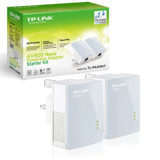 Network adapter TP-Link TL-PA411KIT 2 pcs. powerline adapter - Мрежови адаптори<<<Компютри и