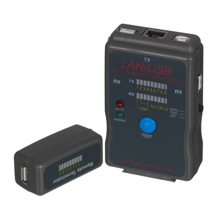 Network Cable Tester GEMBIRD NCT-2 Black - TestersNRZ-TES<<<ToolsNRZ<<<ActionPL&&&Компютър Кабели и