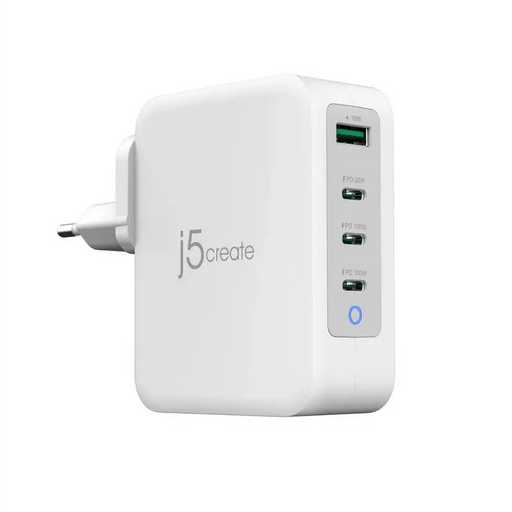 Network charger j5create JUP43130E 130W 4 ports USB-C USB-A - Зарядни за телефони<<<Мобилни телефони и