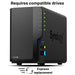 Network storage Synology DS225+ for 2 disks Intel Celeron J4125 2GB DDR4 SODIMM - Сторидж у-ва и