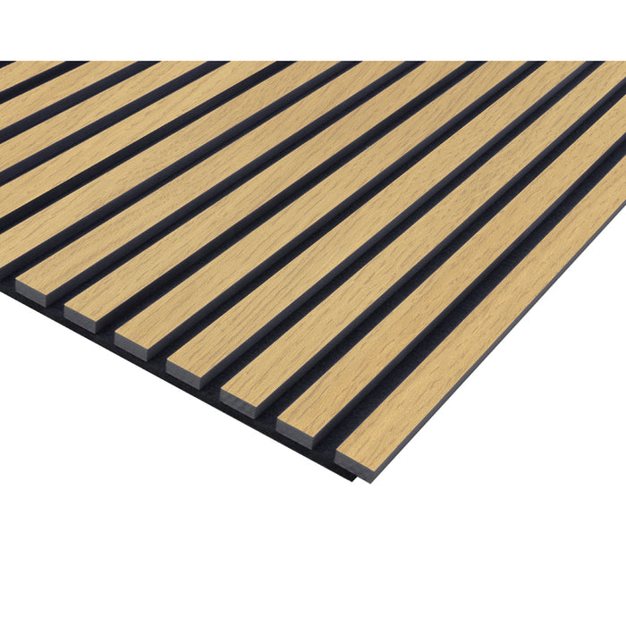ACOUSTIC PANEL WITH DECORATIVE FOIL NEUHOFER LIGHT OAK 267X57X1.9 CM