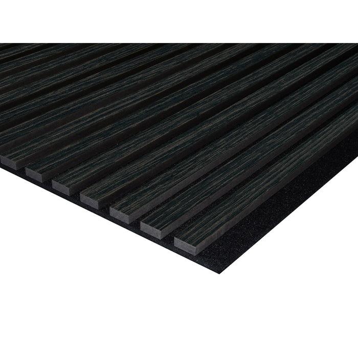 ACOUSTIC PANEL WITH DECORATIVE FOIL NEUHOFER DARK OAK 267X57X1.9 CM