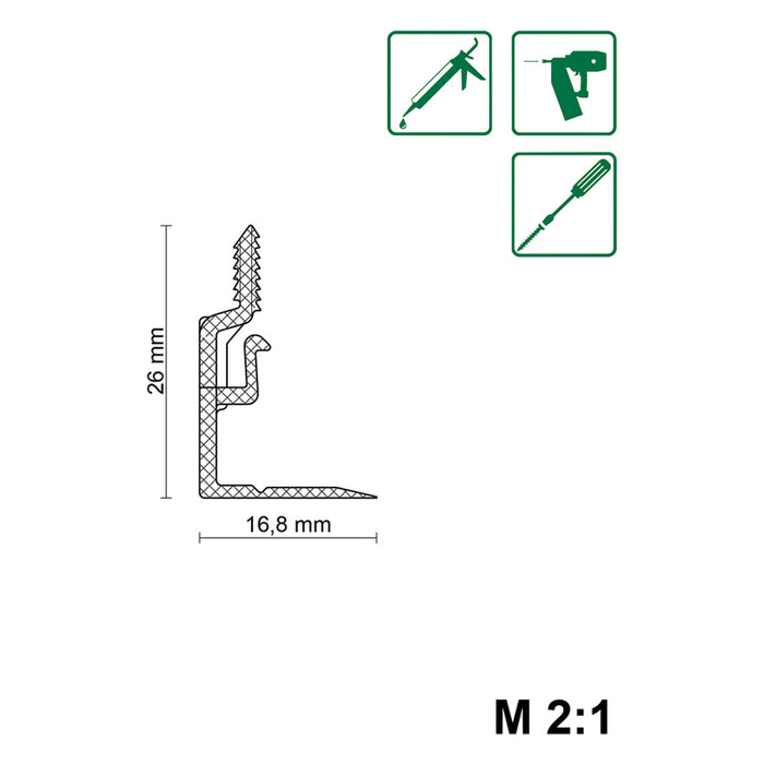 CLIP FOR FLOOR SILL NEUHOFER CH23 30 PCS.